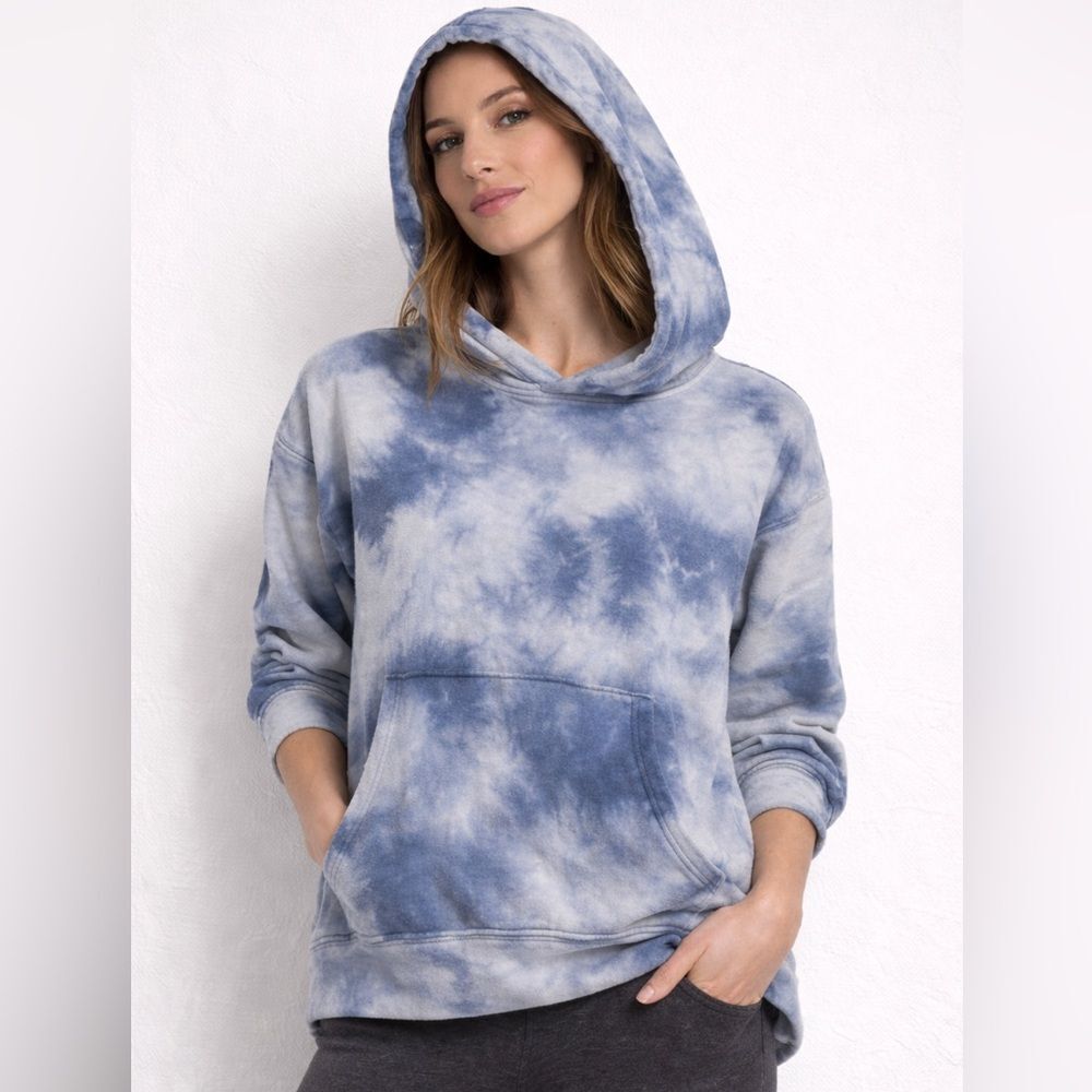 Revolve FP Free People Movement Blue Tie-Dye Hoodie
